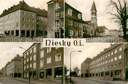 AK / Ansichtskarte Niesky Ortsansichten Innenstadt Kirche Niesky