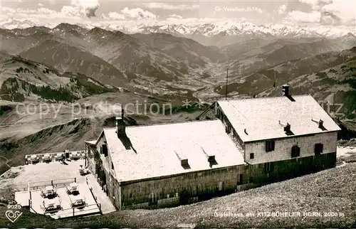 AK / Ansichtskarte Kitzbuehel_Tirol Gipfelhaus am Kitzbueheler Horn Fernsicht Alpenpanorama Gross Venediger Kitzbuehel Tirol