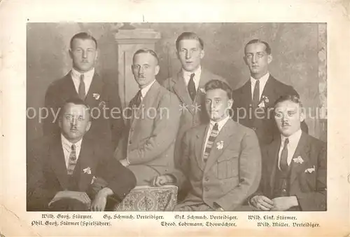 AK / Ansichtskarte Heidelberg_Neckar Schwimmverein Nikar Sieger der Dt Wasserballmeisterschaft 1920 Portraits Heidelberg Neckar