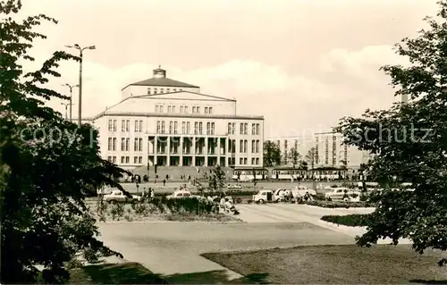 AK / Ansichtskarte Leipzig Opernhaus am Karl Marx Platz Messestadt Leipzig