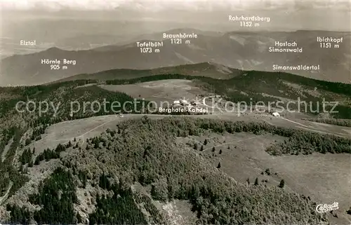 AK / Ansichtskarte Kandel_Breisgau Blick ueber den Kandel auf das Simonswaelder Tal Schwarzwald Kandel Breisgau