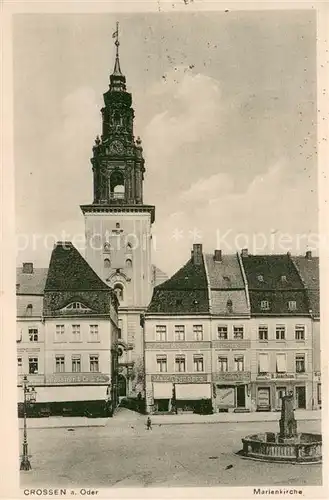 AK / Ansichtskarte Crossen_Oder_Krosno_Odrzanskie Marienkirche 