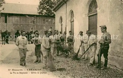 AK / Ansichtskarte Tarascon_13 Hussards La Vieau Regiment Corvee de Quartier 