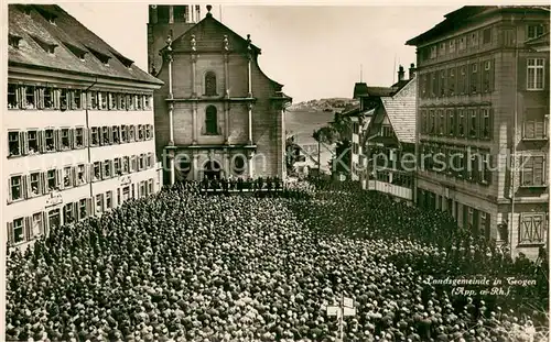 AK / Ansichtskarte Trogen_AR Landsgemeinde Versammlung Trogen_AR