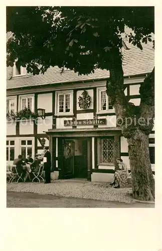 AK / Ansichtskarte Oberkirchen_Sauerland Gasthof Schuette Aussenansicht  Oberkirchen_Sauerland