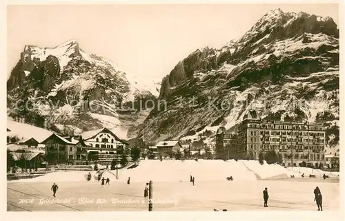 AK / Ansichtskarte Grindelwald Hotel Baer Wetterhorn und Mettenberg Grindelwald