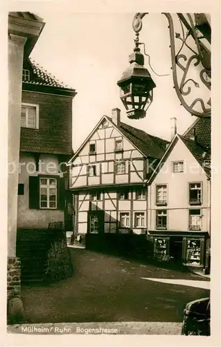 AK / Ansichtskarte Muelheim_Ruhr Bogenstrasse Fachwerkhaus Muelheim Ruhr