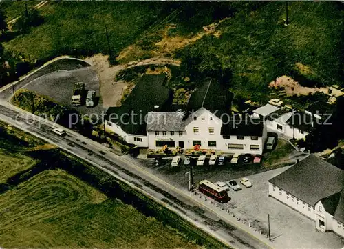 AK / Ansichtskarte Langenei Hotel Pension Heinrich Schweinsberg Fliegeraufnahme Langenei