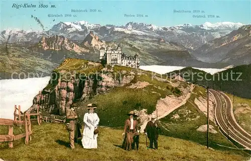 AK / Ansichtskarte Rigi_Kulm Berghotel Vierwaldstaettersee Alpenpanorama Rigi_Kulm