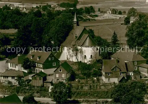 AK / Ansichtskarte Raumland Fliegeraufnahme Kirche Raumland