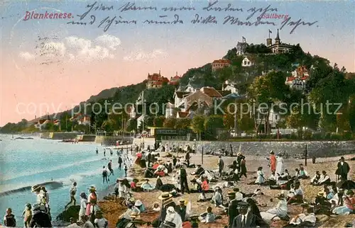 AK / Ansichtskarte Blankenese_Hamburg Suellberg und Strandpartie 