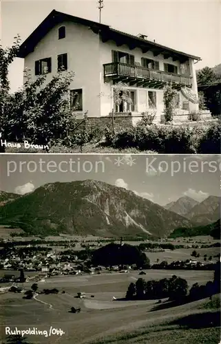 AK / Ansichtskarte Ruhpolding Haus Braun Fliegeraufnahme Ruhpolding