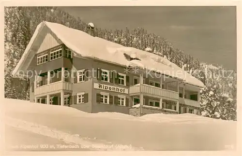 AK / Ansichtskarte Tiefenbach_Oberstdorf Haus Alpenhof Tiefenbach_Oberstdorf