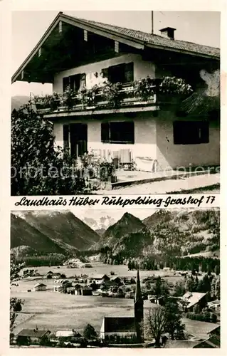 AK / Ansichtskarte Grashof Landhaus Huber Panorama Kirche Grashof