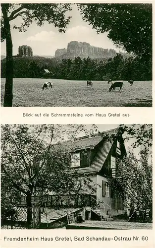 AK / Ansichtskarte Bad_Schandau Schrammsteine Haus Gretel Fremdenheim Bad_Schandau
