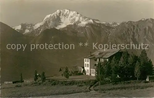 AK / Ansichtskarte Moerel Hotel Riederalp mit Fletschhorn Moerel