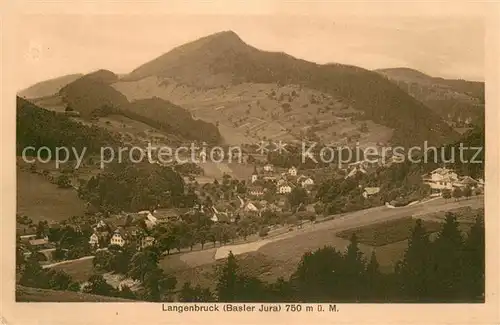 AK / Ansichtskarte Langenbruck_BL Basler Jura Panorama Langenbruck BL