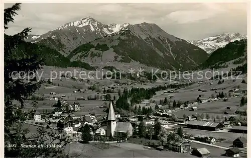 AK / Ansichtskarte Saanen Panorama Saanen