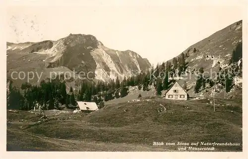 AK / Ansichtskarte Stoos_SZ Pension und Restaurant Alpstubli Balmberg Naturfreundehaus Hauserstock Stoos_SZ