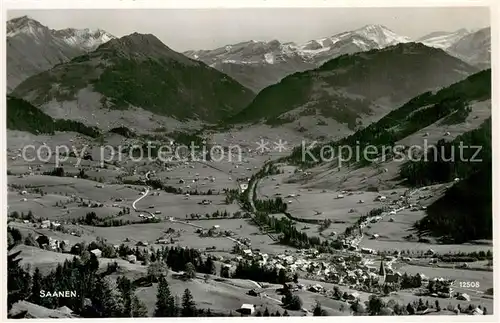 AK / Ansichtskarte Saanen Fliegeraufnahme Saanen