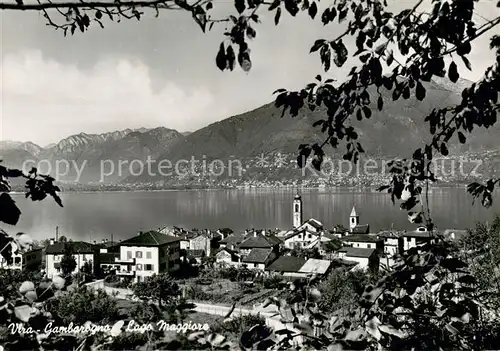 AK / Ansichtskarte Vira_Gambarogno Lago Maggiore Panorama Vira Gambarogno