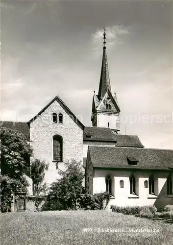 AK / Ansichtskarte Schaffhausen__SH Muensterkirche 