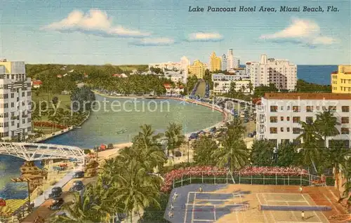 AK / Ansichtskarte Miami_Beach Lake Pancoast Hotel Area 