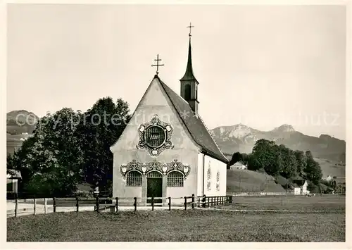 AK / Ansichtskarte Steinegg_AI Kapelle St Magdalena mit Kamor und Hohem Kasten Steinegg AI