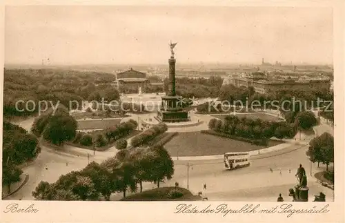 AK / Ansichtskarte Berlin Platz der Republik m. Siegessaeule Berlin