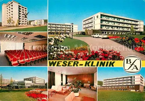 AK / Ansichtskarte Bad_Pyrmont Weser Klinik Park Veranstaltungssaal Foyer Bad_Pyrmont