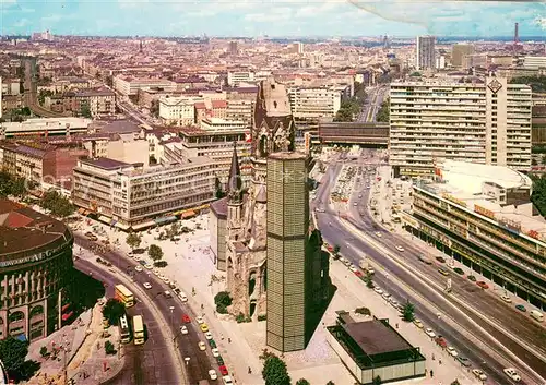 AK / Ansichtskarte Berlin Blick vom Europa Center auf die Kaiser Wilhelm Gedaechtniskirche Berlin