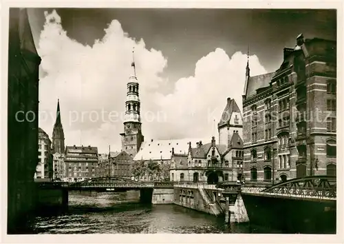 AK / Ansichtskarte Hamburg St. Katharinenkirche und Nikolaikirche Hamburg