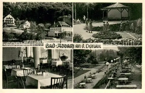 AK / Ansichtskarte Bad_Abbach Kaushaus Waldfrieden Pavillon Gaststube Parkterrasse Bad_Abbach