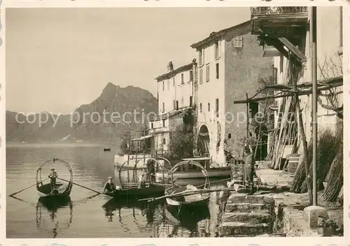 AK / Ansichtskarte Gandria_Lago_di_Lugano Haeuserpartie am Luganersee Gandria_Lago_di_Lugano