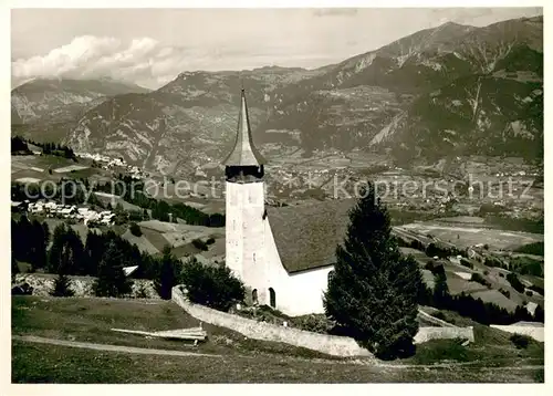 AK / Ansichtskarte Flerden Kirche am Heinzenberg Blick gegen Portein und Sarn Flerden