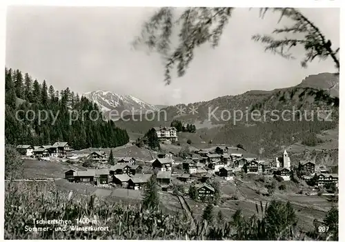 AK / Ansichtskarte Tschiertschen Panorama Sommer  und Winterkurort Alpen Tschiertschen