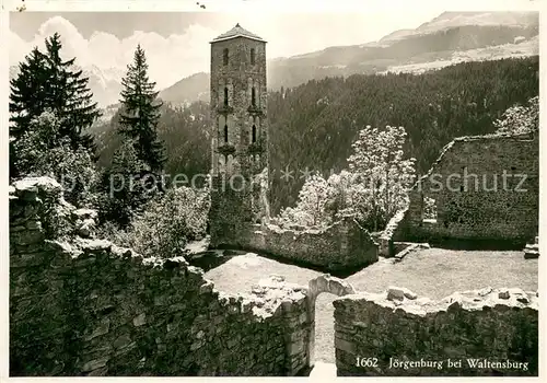 AK / Ansichtskarte Waltensburg_GR Joergenburg Ruine 