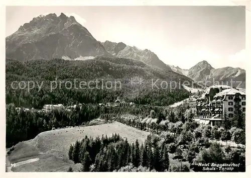 AK / Ansichtskarte Schuls_Tarasp Hotel Engadinerhof Alpen Schuls Tarasp