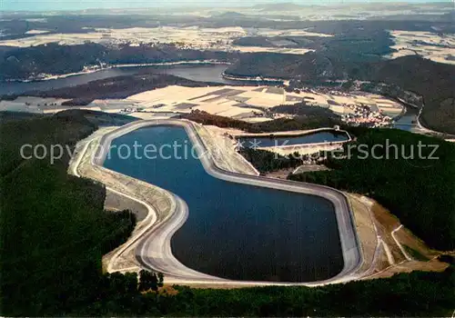 AK / Ansichtskarte Hemfurth Edersee Pumpspeicherwerk Waldeck Speicherbecken Hemfurth Edersee