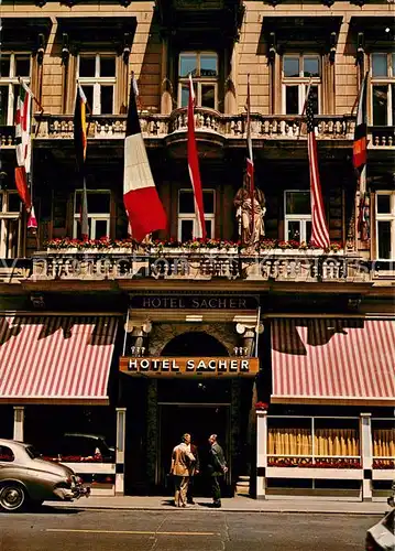 AK / Ansichtskarte Wien Hotel Sacher Eingang Wien