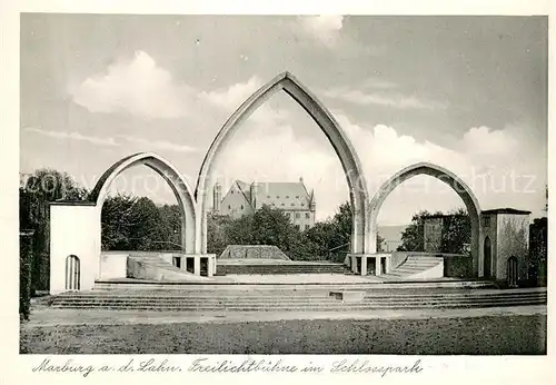 AK / Ansichtskarte Marburg_Lahn Freilichtbuehne im Schlosspark Marburg_Lahn