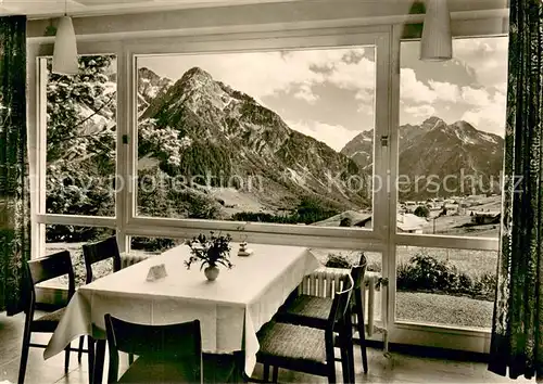 AK / Ansichtskarte Mittelberg_Kleinwalsertal Alpenhaus Walsertal Panoramablick Mittelberg_Kleinwalsertal