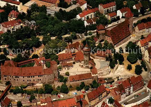 AK / Ansichtskarte Nuernberg Fliegeraufnahme mit Kaiserburg Nuernberg