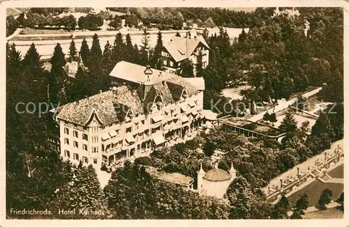 AK / Ansichtskarte Friedrichroda Hotel Kurhaus Fliegeraufnahme Friedrichroda