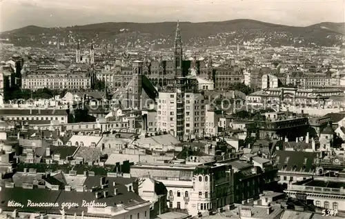 AK / Ansichtskarte Wien Panorama mit Rathaus  Wien