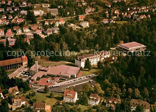 AK / Ansichtskarte Bad_Orb Kurpark mit Saline Kurhaus und Konzerthalle Fliegeraufnahme Bad_Orb