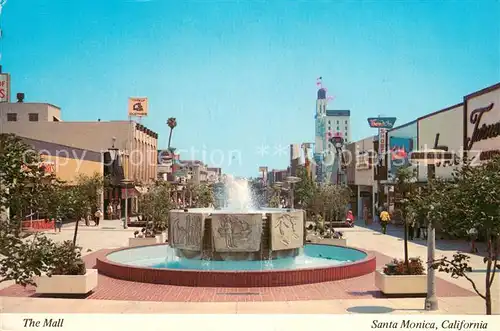 AK / Ansichtskarte Santa_Monica The Mall Fountain 