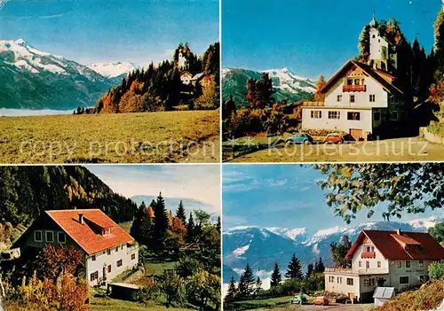 AK / Ansichtskarte Hohenburg_Pusarnitz Gasthof Pension Pichler Wallfahrtsort Panorama Alpenblick 