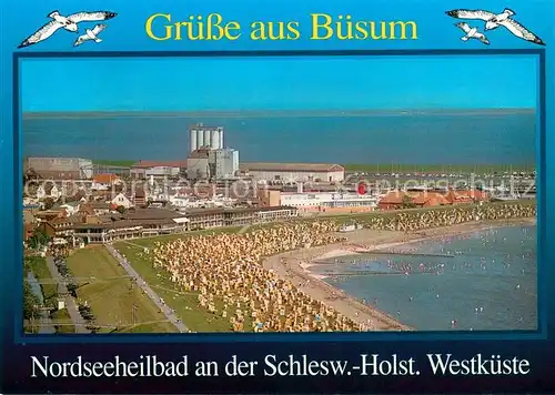 AK / Ansichtskarte Buesum_Nordseebad Fliegeraufnahme Buesum_Nordseebad