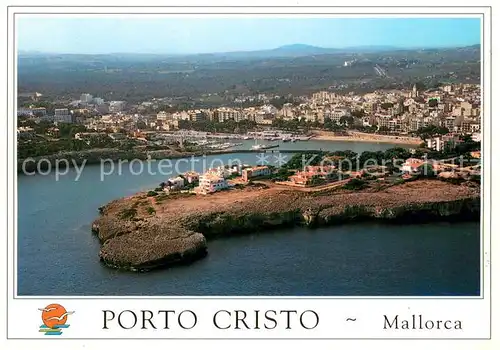 AK / Ansichtskarte Porto_Cristo_Mallorca Fliegeraufnahme Porto_Cristo_Mallorca